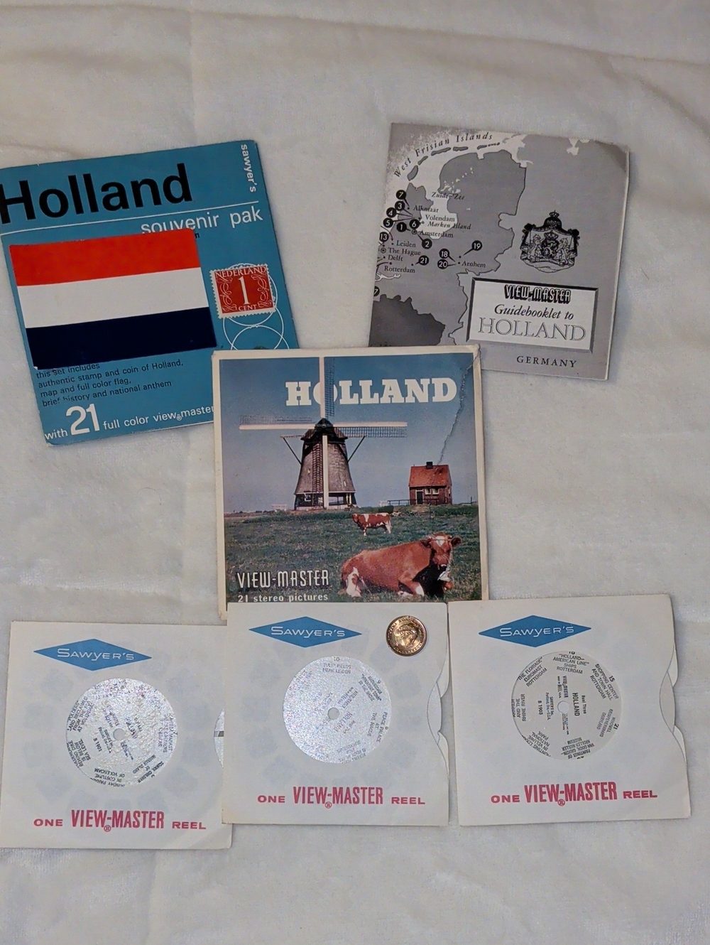 Vintage View-Master Holland Reel Set with Booklets - 21 Pictures